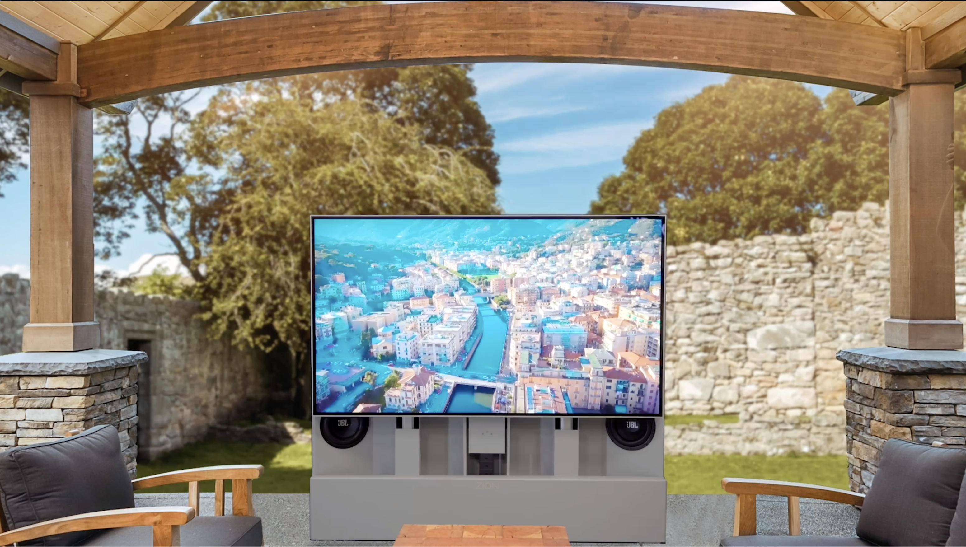Zion Aussen TV 65 Zoll **Weltneuheit**